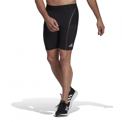 adidas Running Tights Saturday Half (fitted, back pocket) short black men's